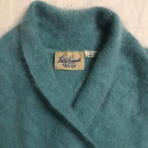 Luisa Spagnoli Italian 70% Angora Rabbit Hair 30% Lambswool Blue Sweater
